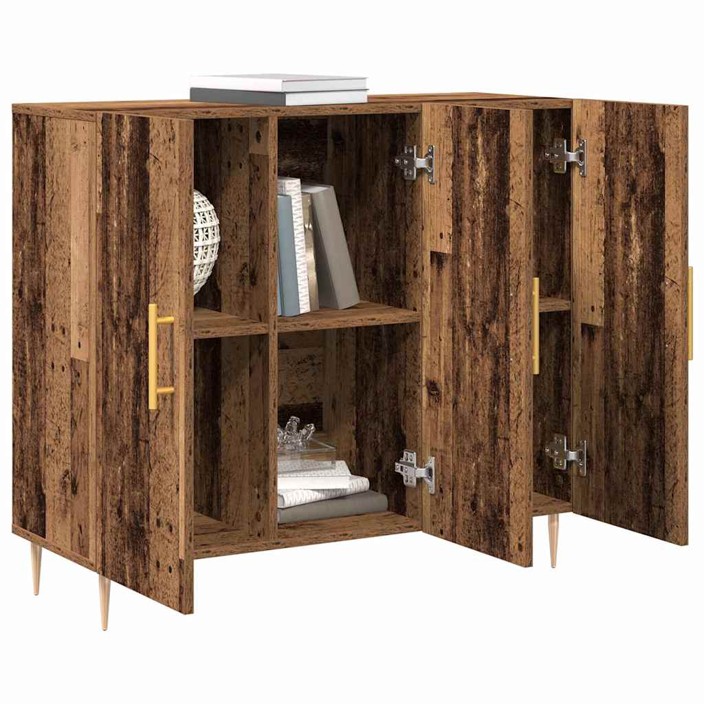 vidaXL Bufet Stare drewno 90 x 34 x 80 cm Materiał drewnopochodny