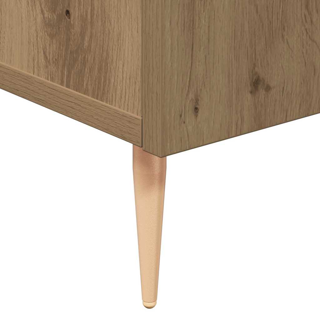 vidaXL Bufet Dąb rzemieślniczy 90 x 34 x 80 cm Materiał drewnopochodny