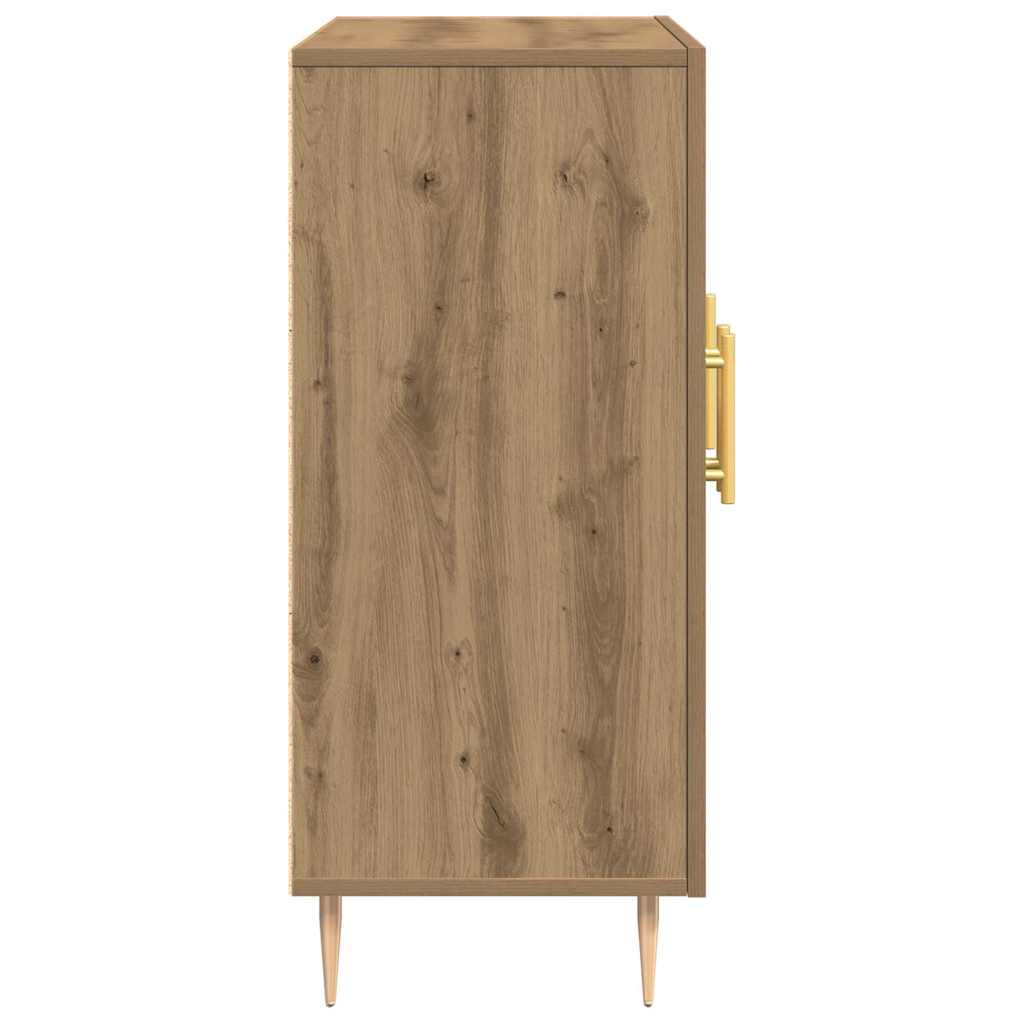vidaXL Bufet Dąb rzemieślniczy 90 x 34 x 80 cm Materiał drewnopochodny