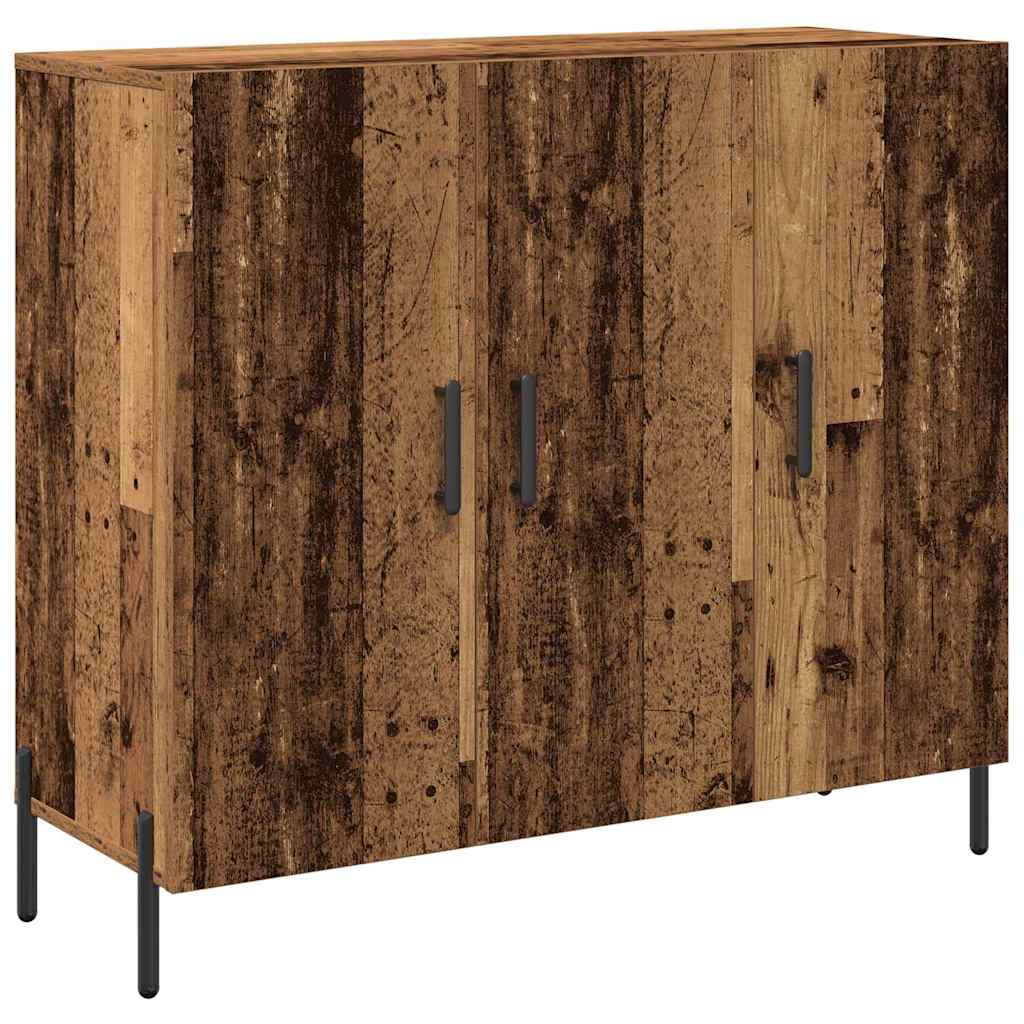 vidaXL Bufet Stare drewno 90 x 34 x 80 cm Materiał drewnopochodny