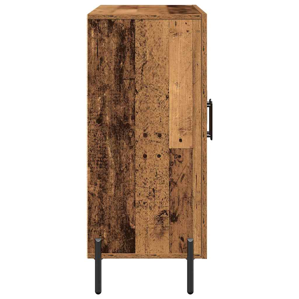 vidaXL Bufet Stare drewno 90 x 34 x 80 cm Materiał drewnopochodny