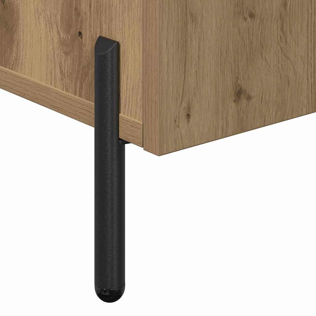 vidaXL Bufet Dąb rzemieślniczy 90 x 34 x 80 cm Materiał drewnopochodny