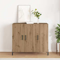 vidaXL Bufet Dąb rzemieślniczy 90 x 34 x 80 cm Materiał drewnopochodny