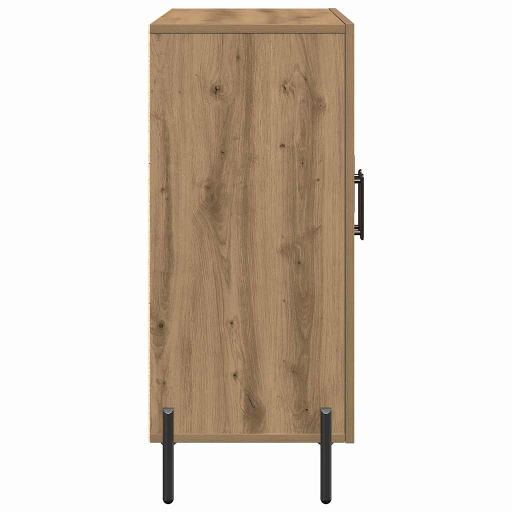 vidaXL Bufet Dąb rzemieślniczy 90 x 34 x 80 cm Materiał drewnopochodny