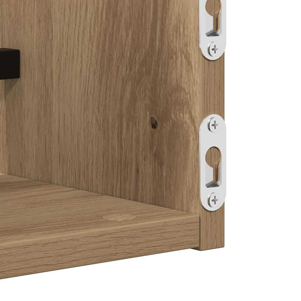 vidaXL Półka ścienna 2 pcs Dąb rzemieślniczy 60 x 16 x 14 cm