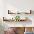 vidaXL Półka ścienna 2 pcs Stare drewno 80 x 16 x 14 cm