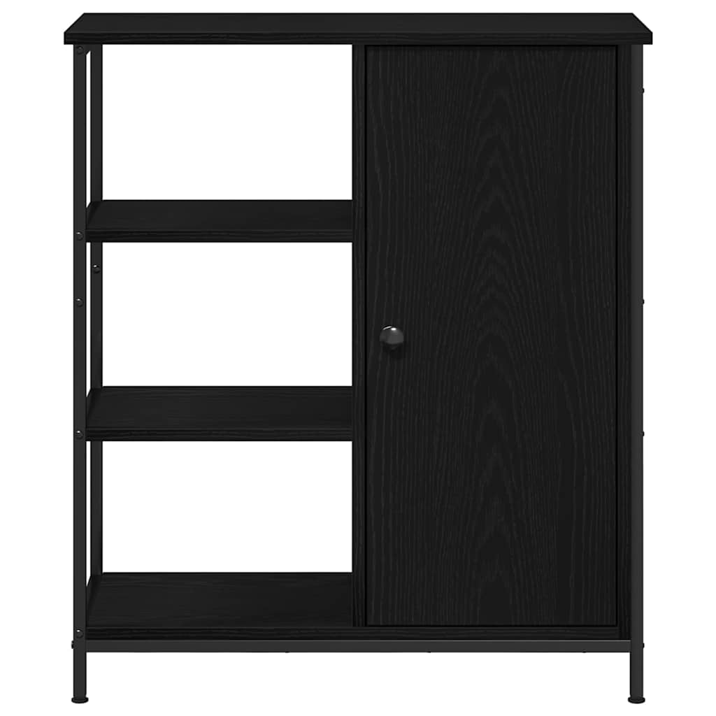 vidaXL Bufet Czarny Dąb 70 x 30 x 80 cm