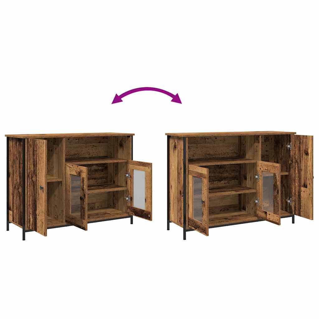 vidaXL Bufet Stare drewno 100 x 35 x 75 cm