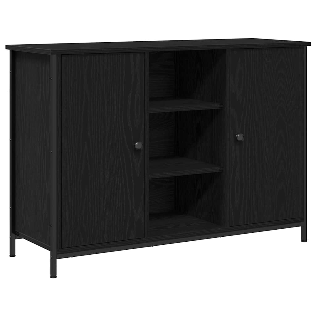 vidaXL Bufet Czarny Dąb 100 x 35 x 70 cm