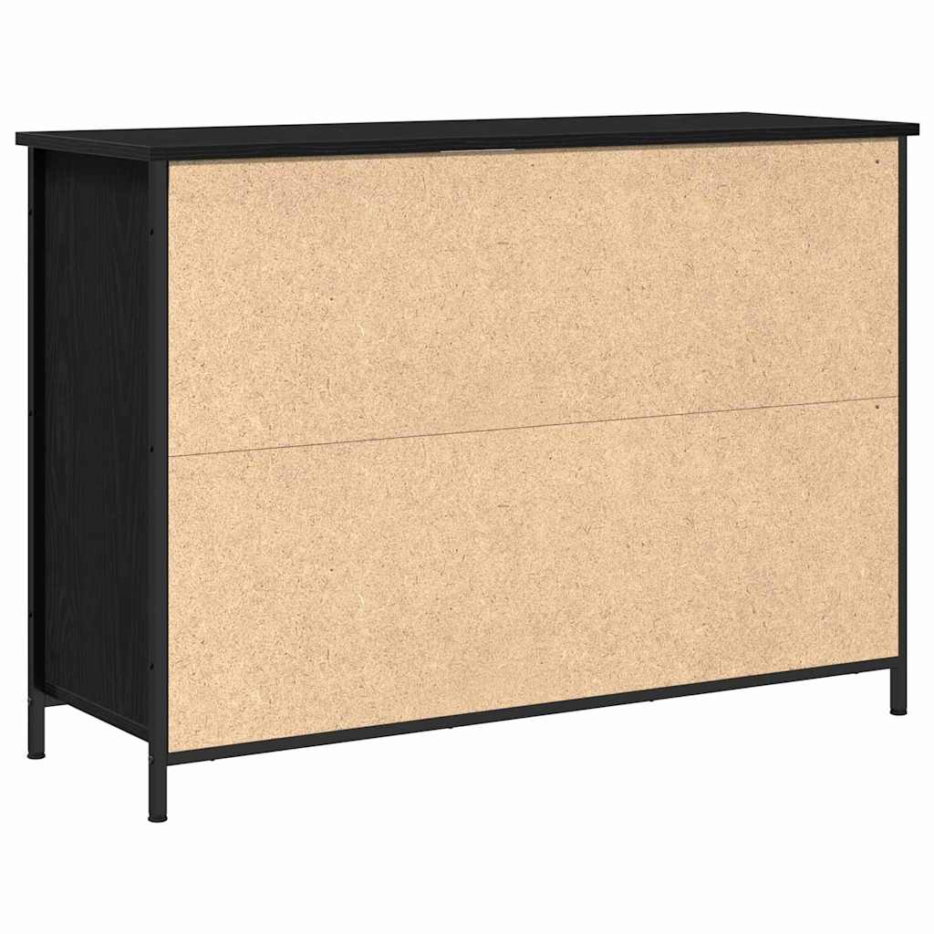 vidaXL Bufet Czarny Dąb 100 x 35 x 70 cm