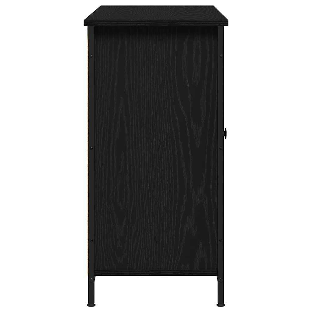 vidaXL Bufet Czarny Dąb 100 x 35 x 70 cm