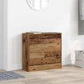 vidaXL Szafka na buty z półką z drzwiami Stare drewno 60 x 21 x 57 cm
