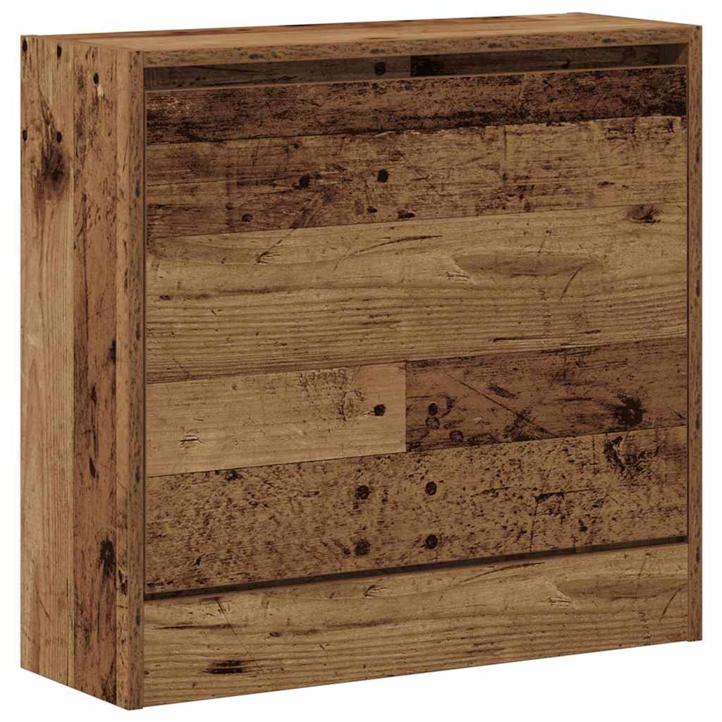 vidaXL Szafka na buty z półką z drzwiami Stare drewno 60 x 21 x 57 cm