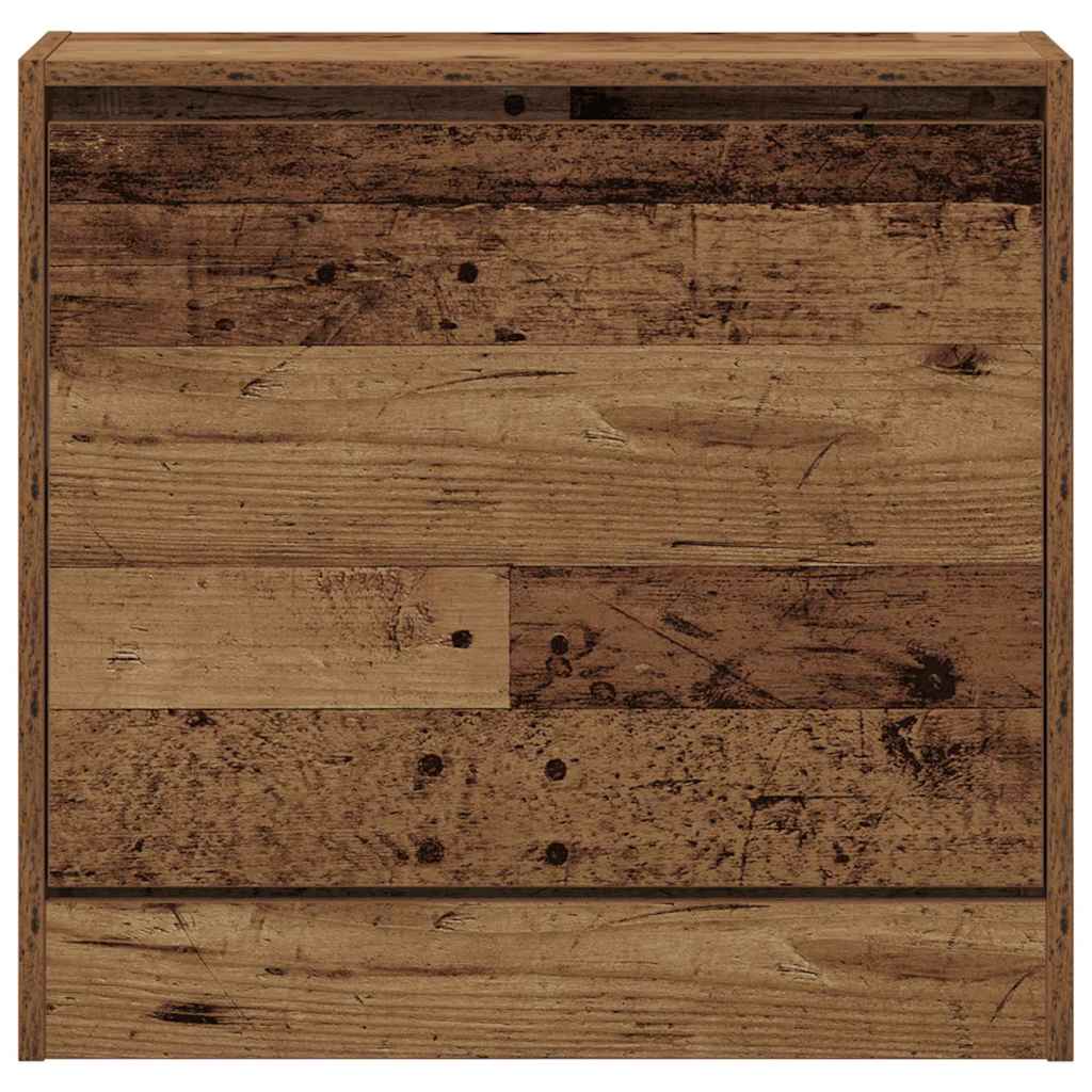 vidaXL Szafka na buty z półką z drzwiami Stare drewno 60 x 21 x 57 cm