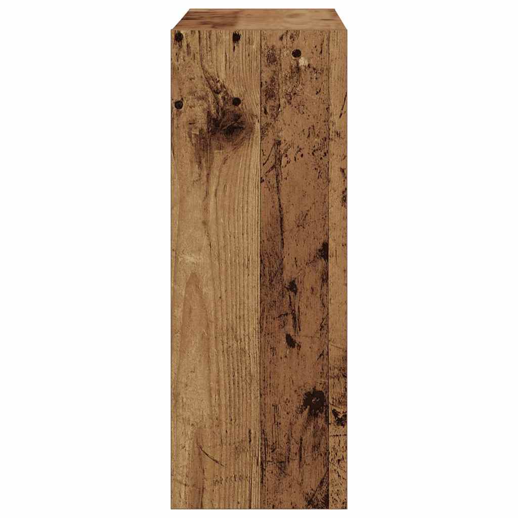 vidaXL Szafka na buty z półką z drzwiami Stare drewno 60 x 21 x 57 cm