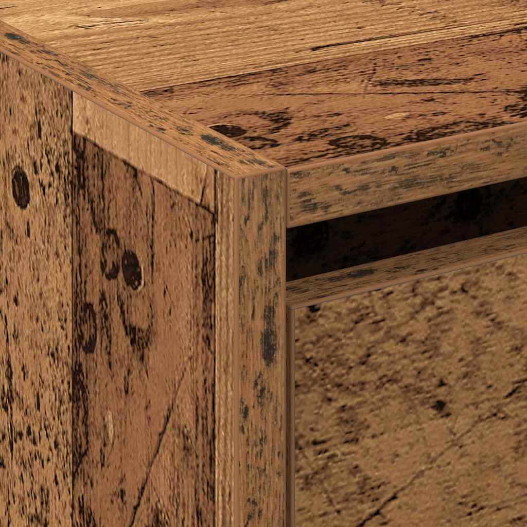 vidaXL Szafka na buty z półką Stare drewno 80 x 21 x 125,5 cm