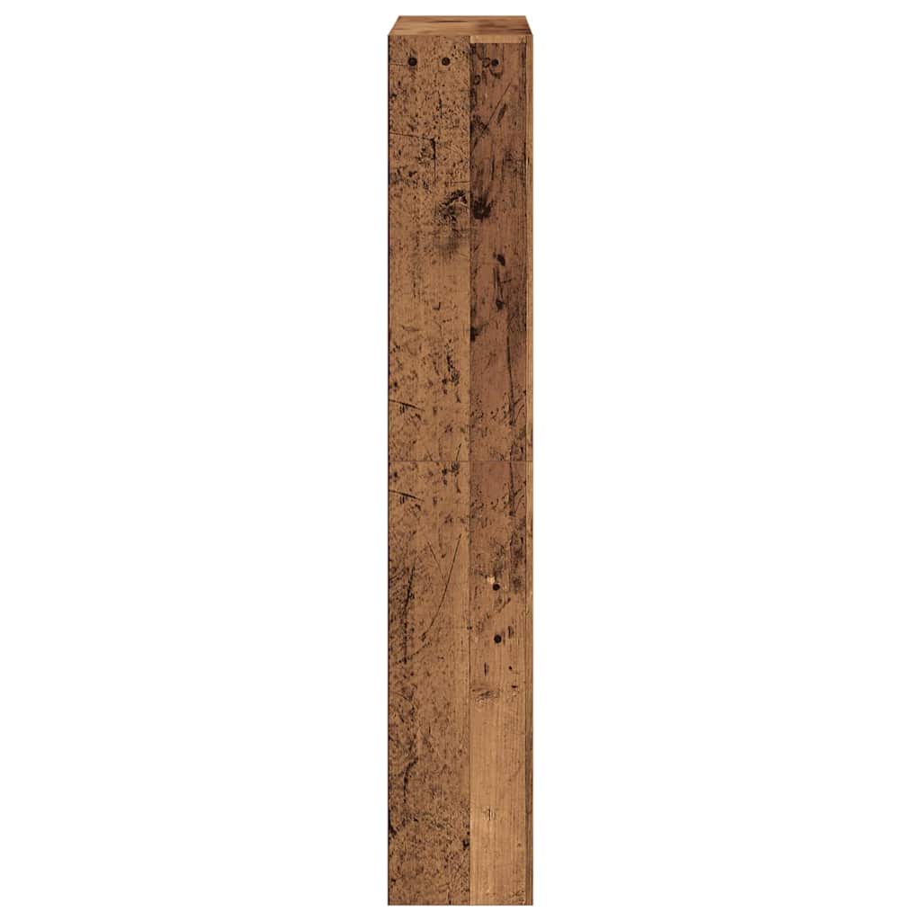 vidaXL Szafka na buty z półką Stare drewno 80 x 21 x 125,5 cm