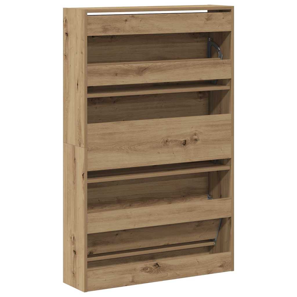 vidaXL Szafka na buty z półką Dąb rzemieślniczy 80 x 21 x 125,5 cm