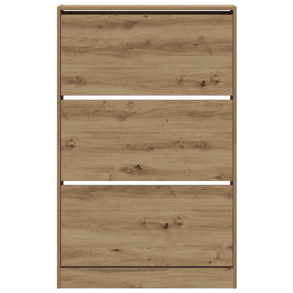 vidaXL Szafka na buty z półką Dąb rzemieślniczy 80 x 21 x 125,5 cm