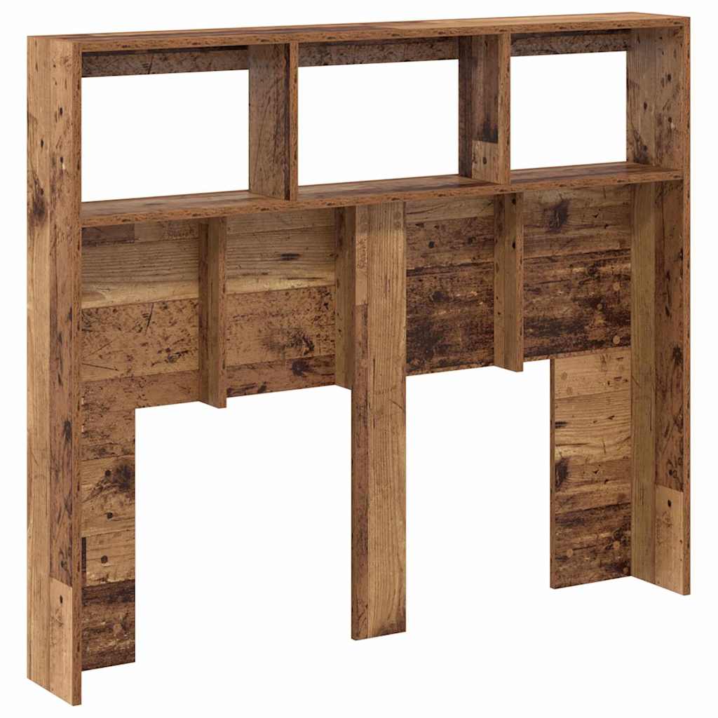 vidaXL Zagłówek Stare drewno 120 x 17 x 102 cm Materiał drewnopochodny