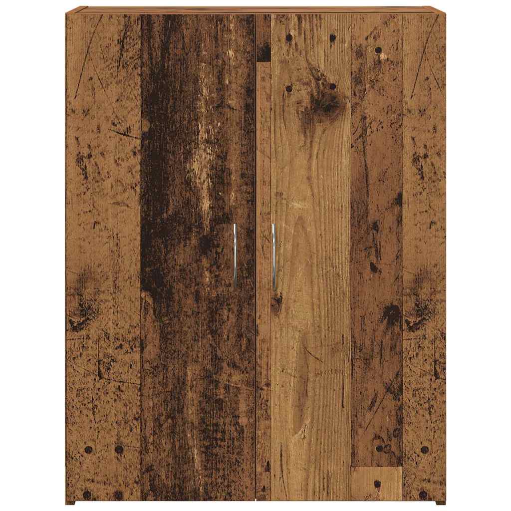 vidaXL Biurowa szafka Stare drewno 70 x 32 x 77.5 cm