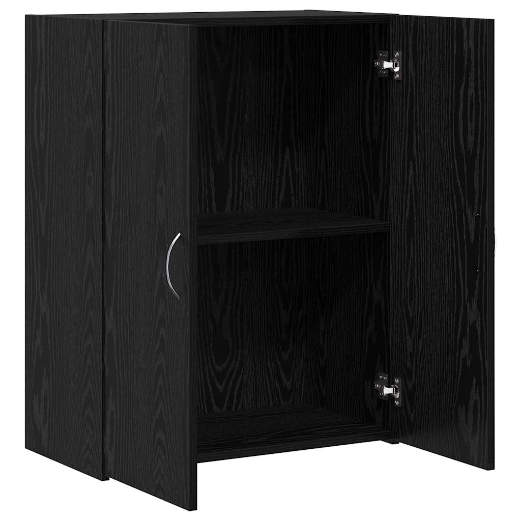 vidaXL Biurowa szafka Czarny dąb 70 x 32 x 77.5 cm Drewno inżynieryjne