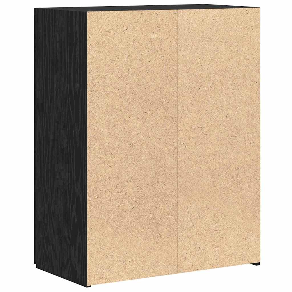 vidaXL Biurowa szafka Czarny dąb 70 x 32 x 77.5 cm Drewno inżynieryjne