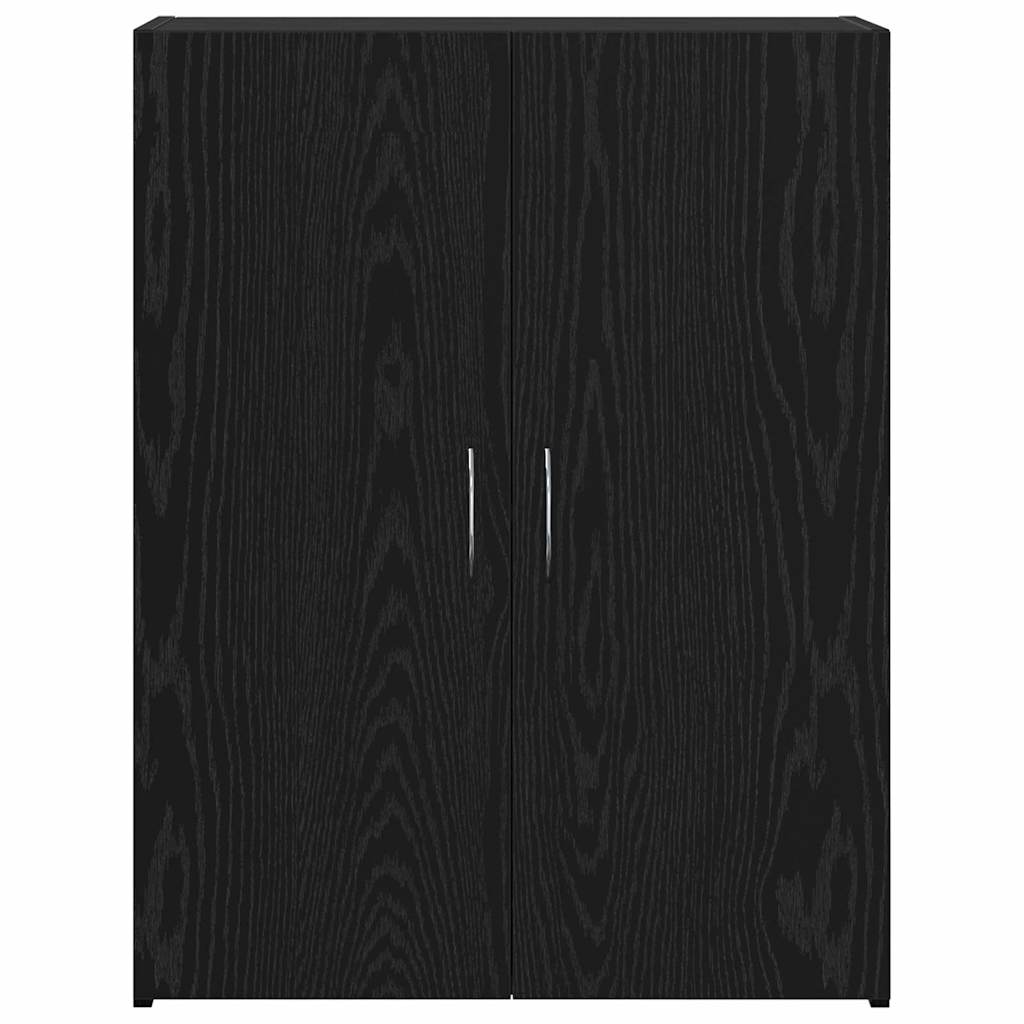 vidaXL Biurowa szafka Czarny dąb 70 x 32 x 77.5 cm Drewno inżynieryjne