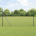vidaXL Ogrodzenie łańcuchowe Szary