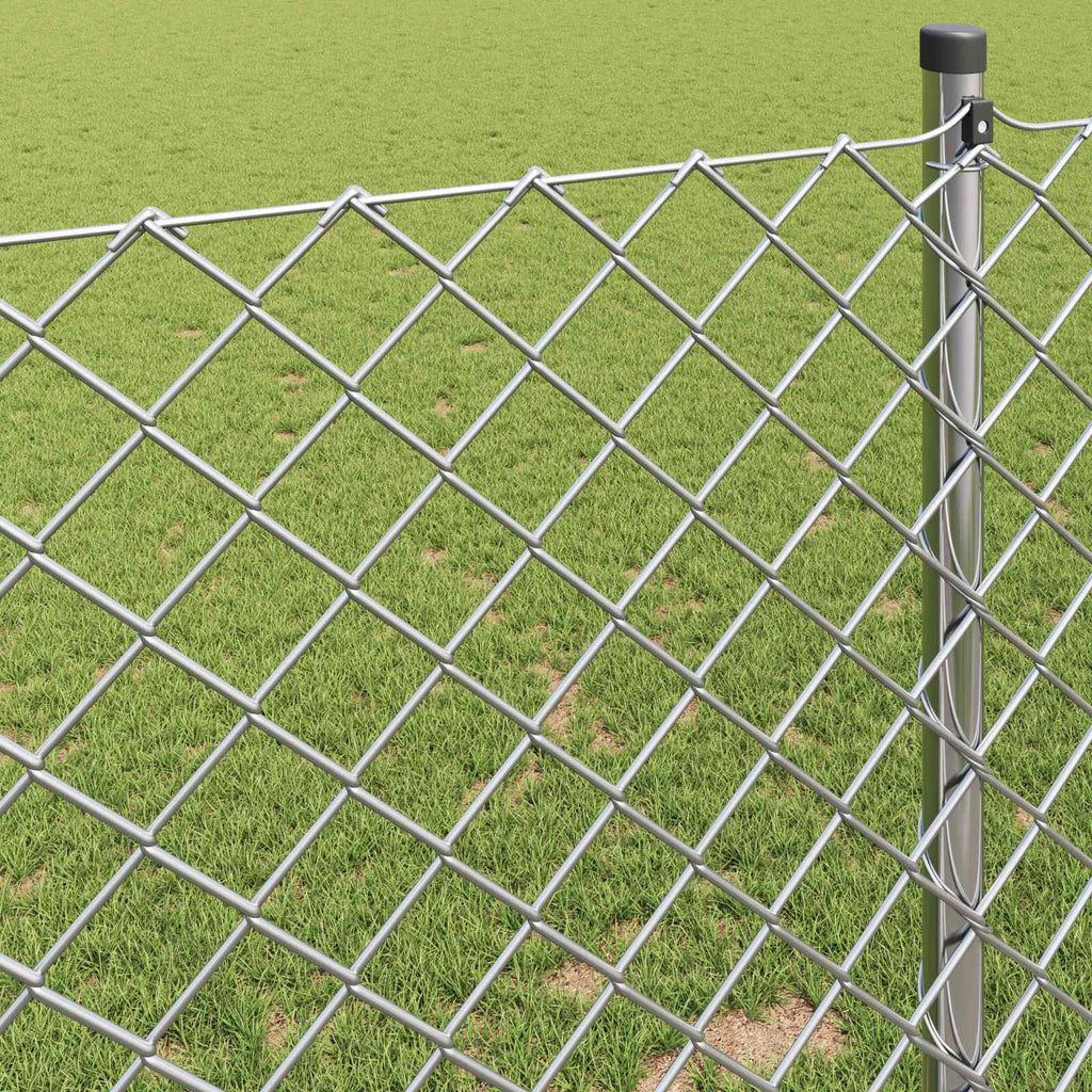 vidaXL Ogrodzenie łańcuchowe 10 x 0,4 m Stal galwanizowana Srebrny