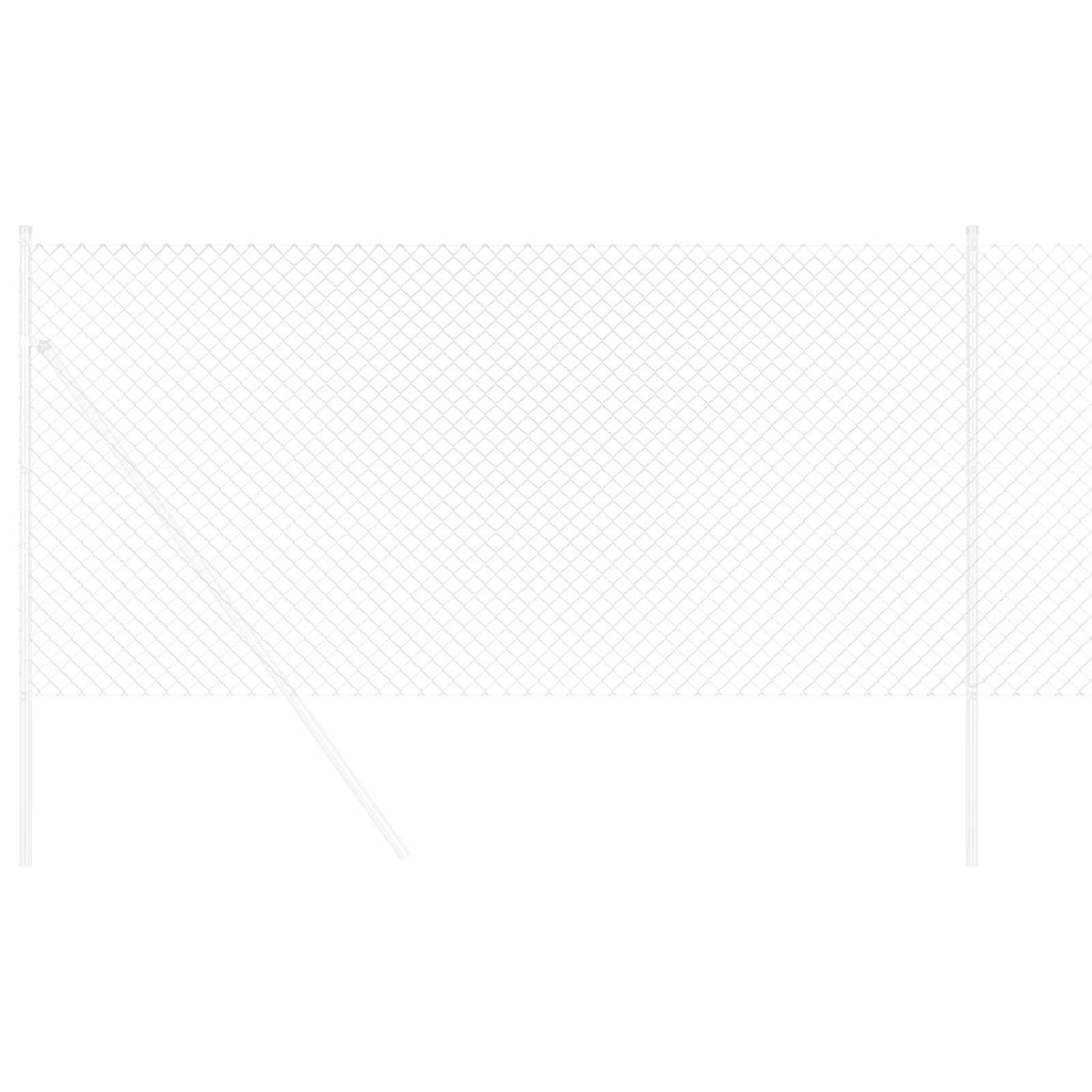 vidaXL Ogrodzenie łańcuchowe 10 x 1,2 m Stal galwanizowana Srebrny