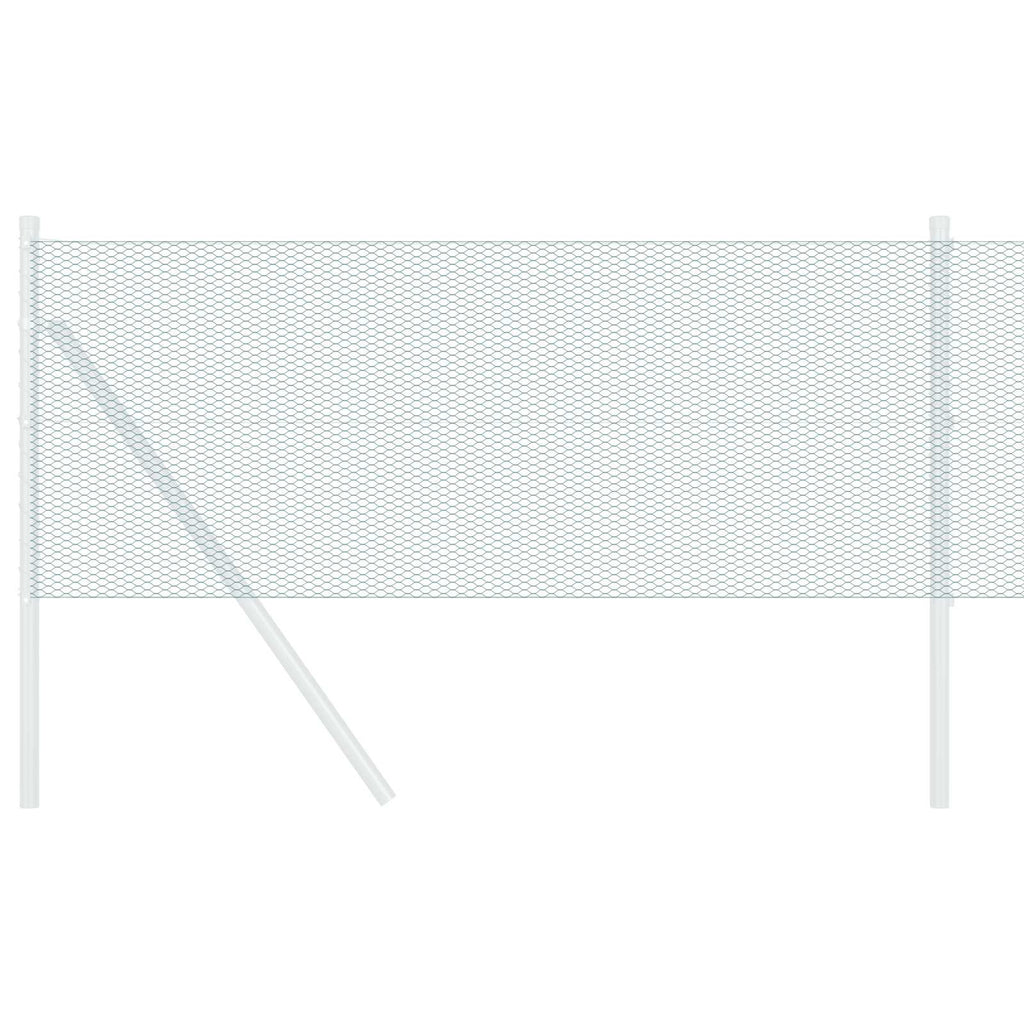 vidaXL Ogrodzenie heksagonalne Zielony 0.4 x 10 m Stal