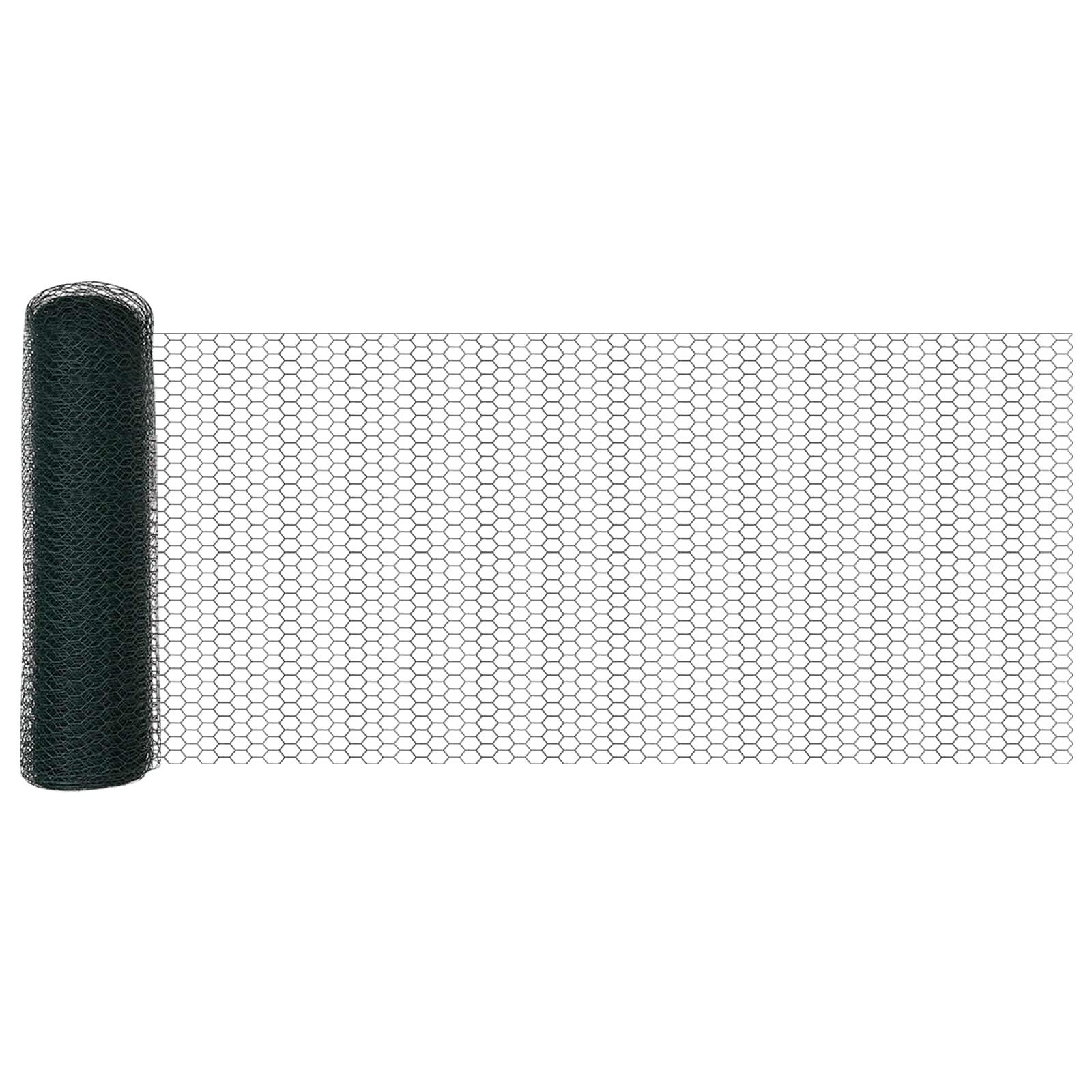 vidaXL Ogrodzenie heksagonalne Zielony 0,6 x 10 m PVC