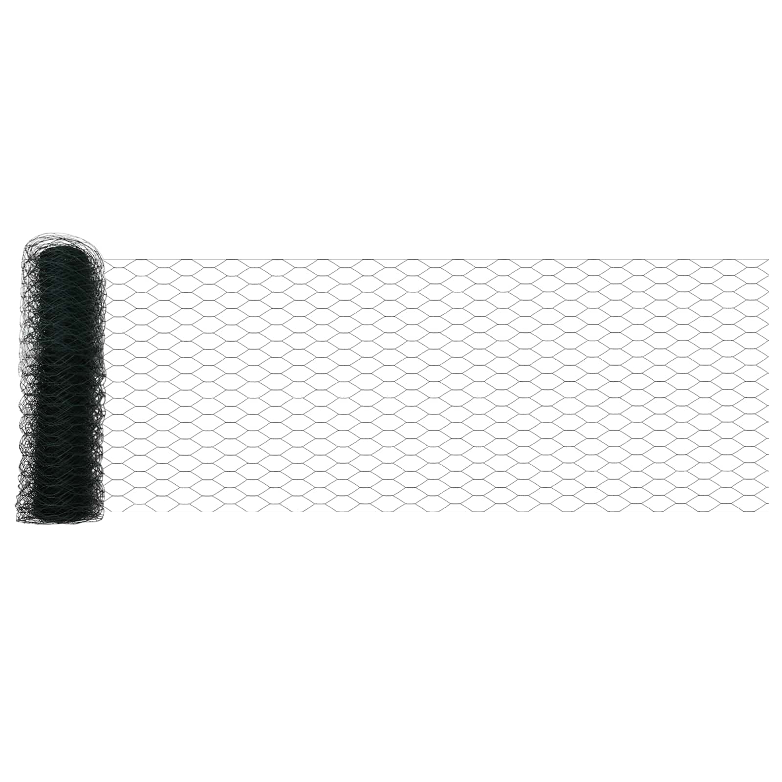 vidaXL Ogrodzenie heksagonalne Zielony 0,6 x 10 m PVC