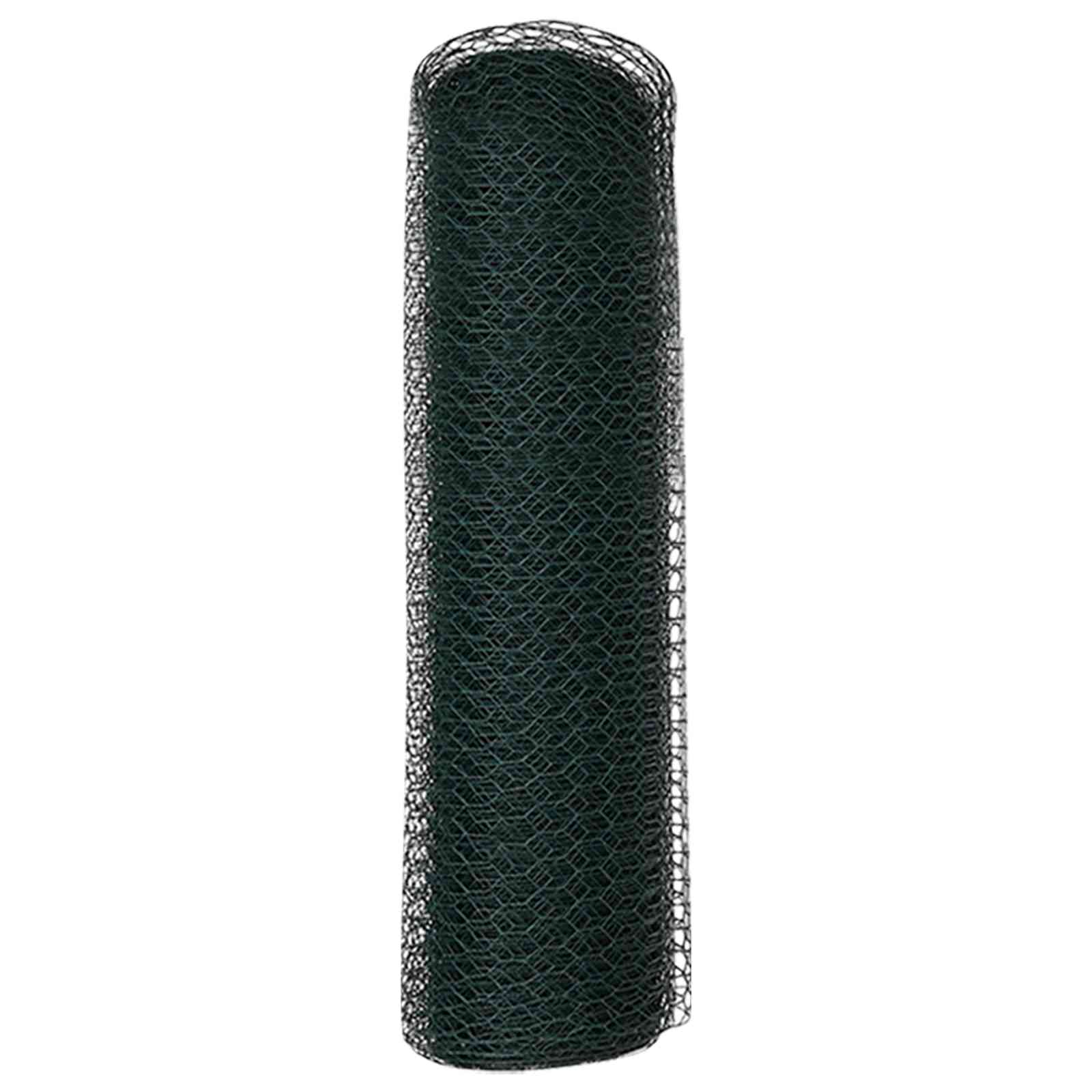 vidaXL Ogrodzenie heksagonalne Zielony 0,8 x 10 m PVC
