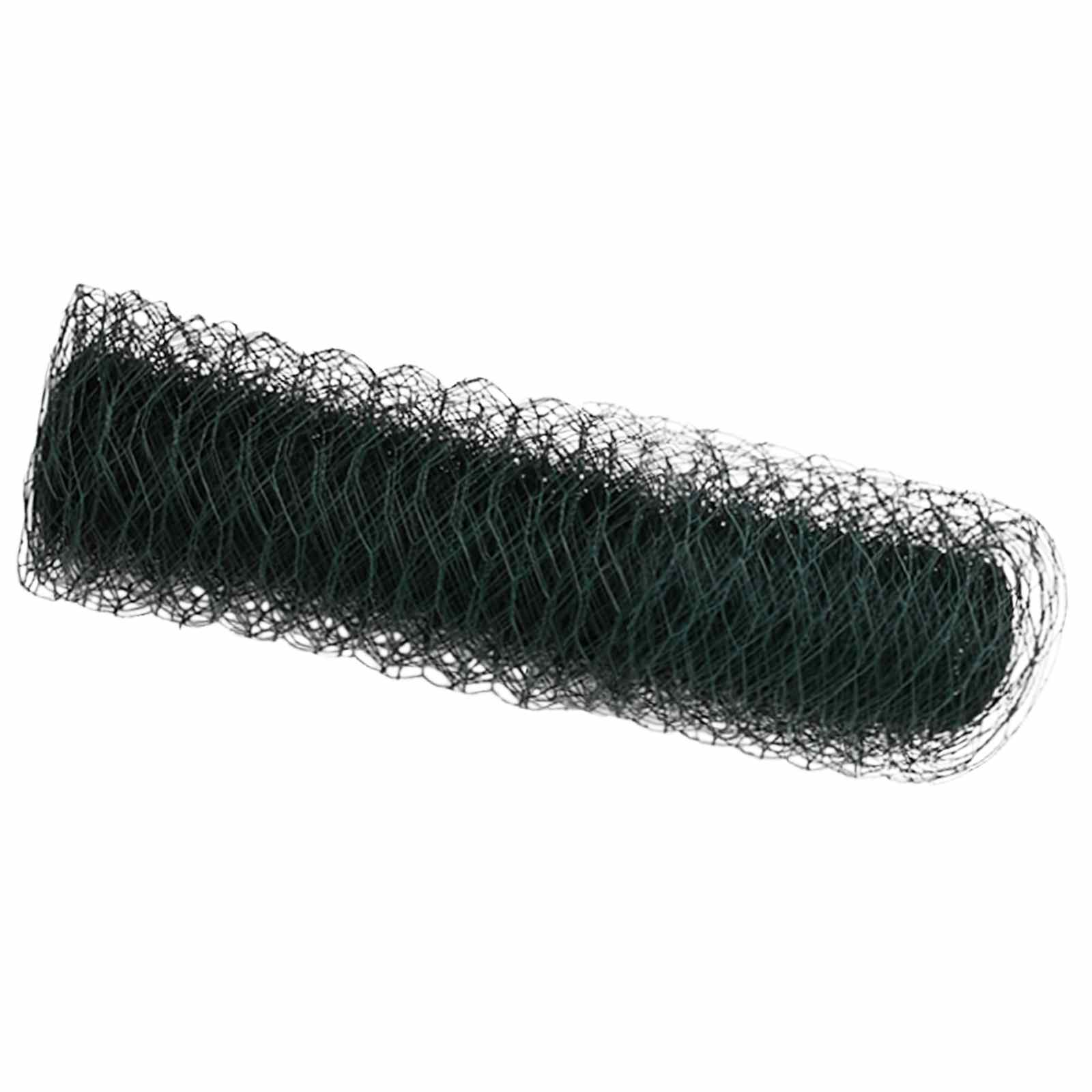 vidaXL Ogrodzenie heksagonalne Zielony 0,8 x 10 m PVC