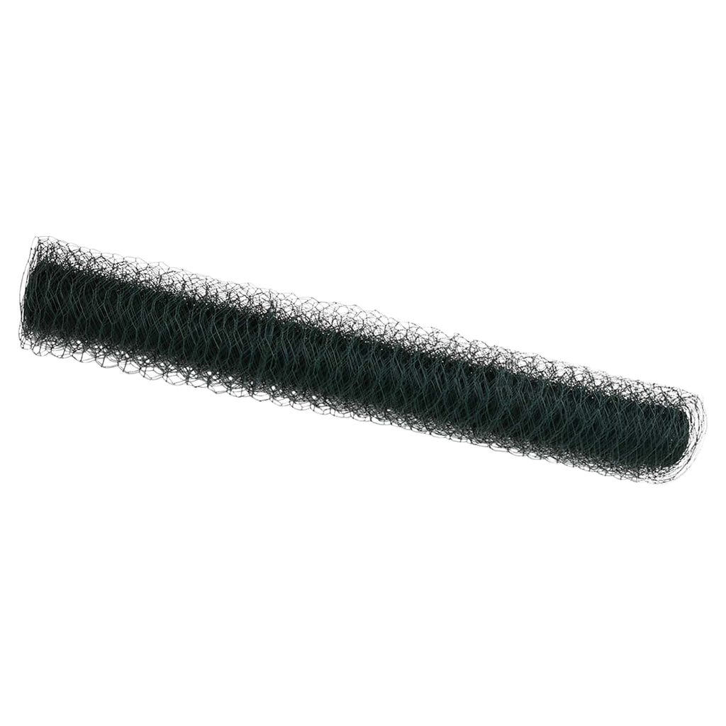 vidaXL Ogrodzenie heksagonalne Zielony 0,8 x 10 m PVC