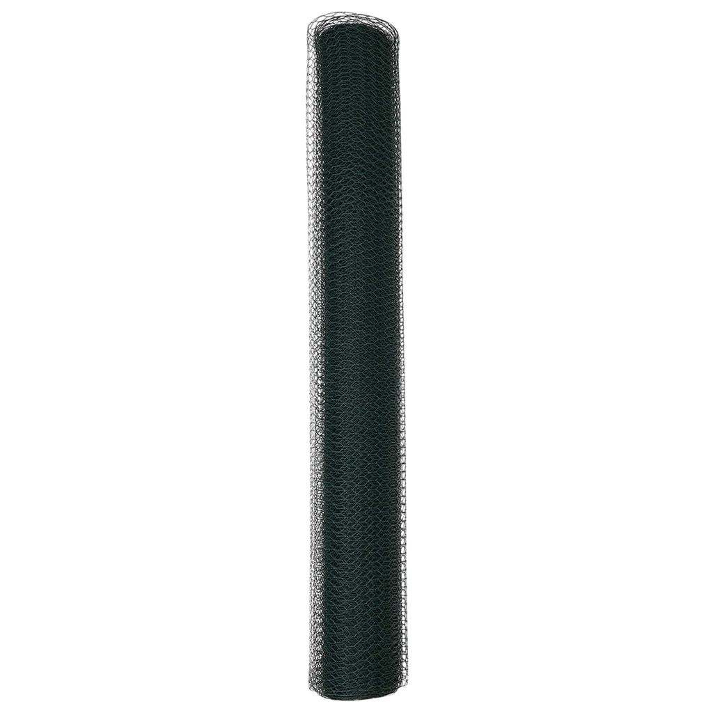 vidaXL Ogrodzenie heksagonalne Zielony 1 x 10 m PVC
