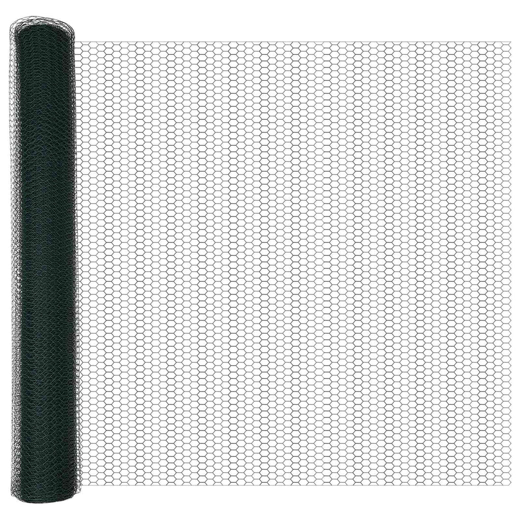 vidaXL Ogrodzenie heksagonalne Zielony 1,2 x 10 m PVC