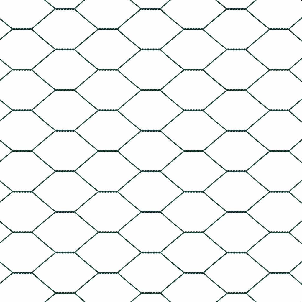 vidaXL Ogrodzenie heksagonalne Zielony 1,2 x 10 m PVC