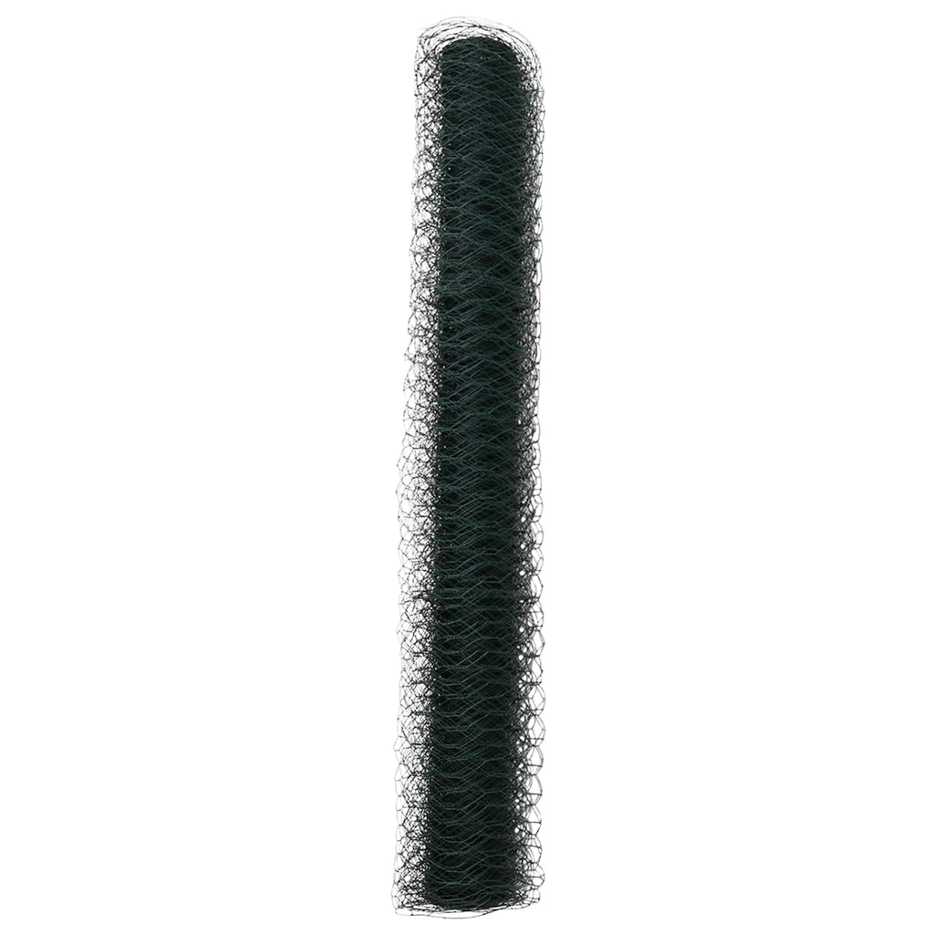 vidaXL Ogrodzenie heksagonalne Zielony 1,2 x 10 m PVC