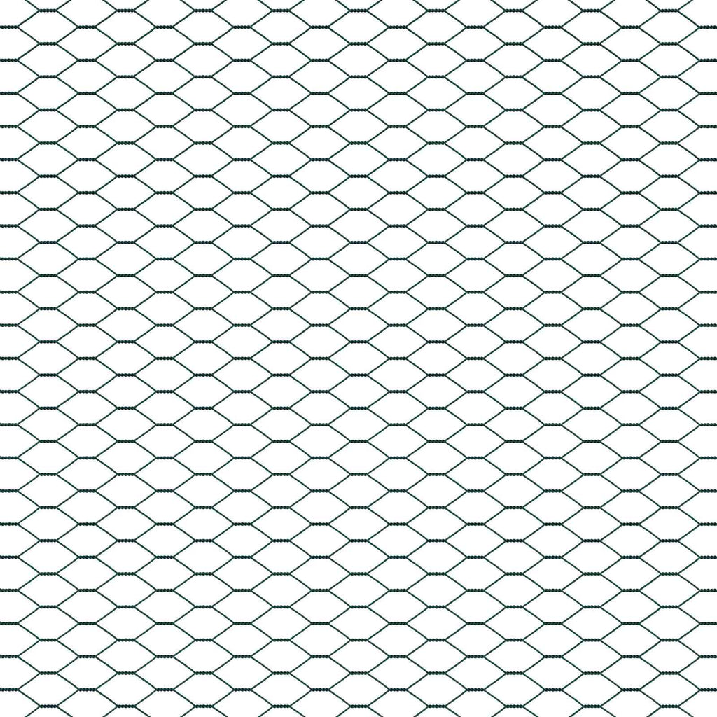vidaXL Ogrodzenie heksagonalne Zielony 1,4 x 10 m PVC