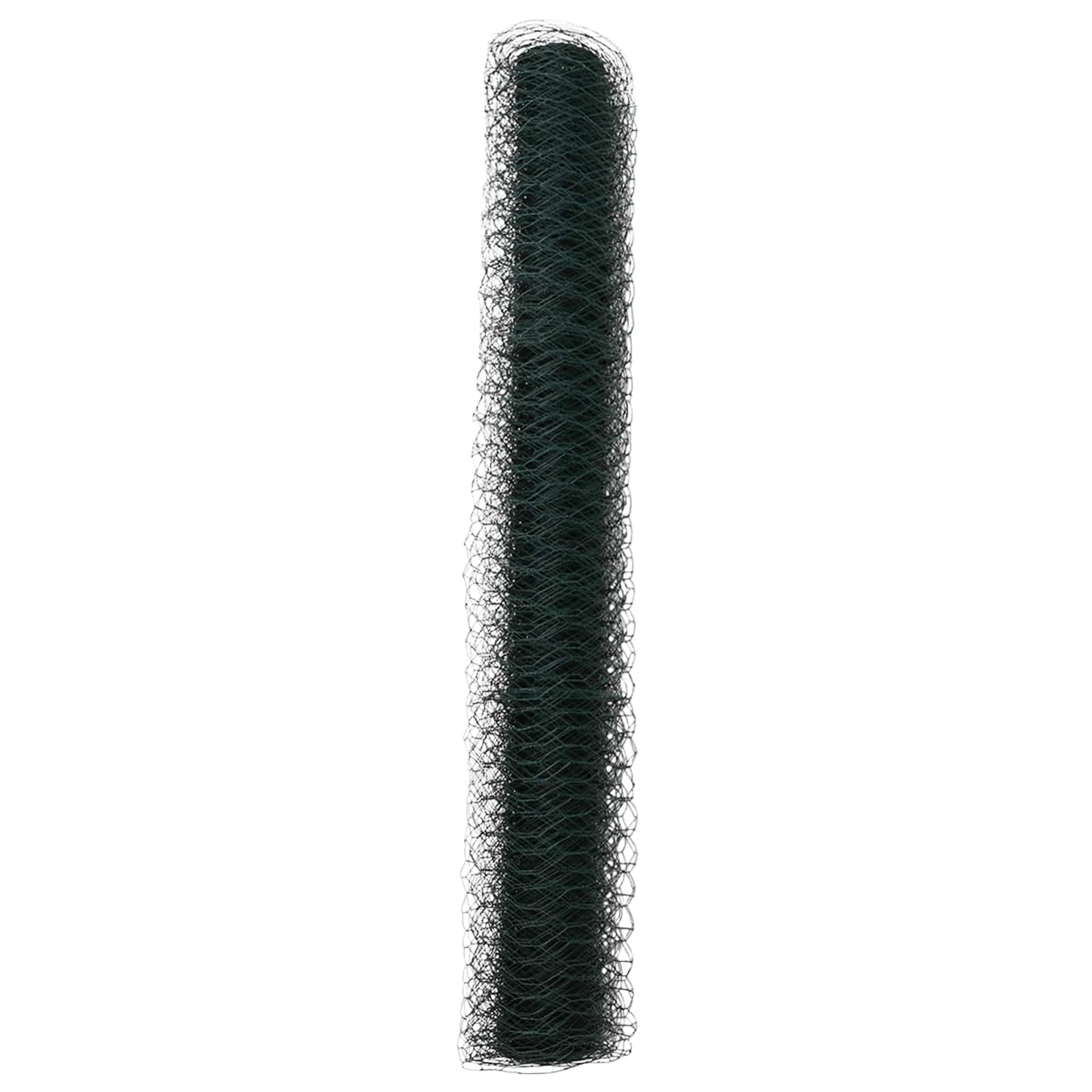 vidaXL Ogrodzenie heksagonalne Zielony 1,4 x 10 m PVC