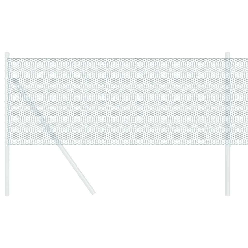 vidaXL Ogrodzenie heksagonalne Zielony 0,8 x 25 m PVC