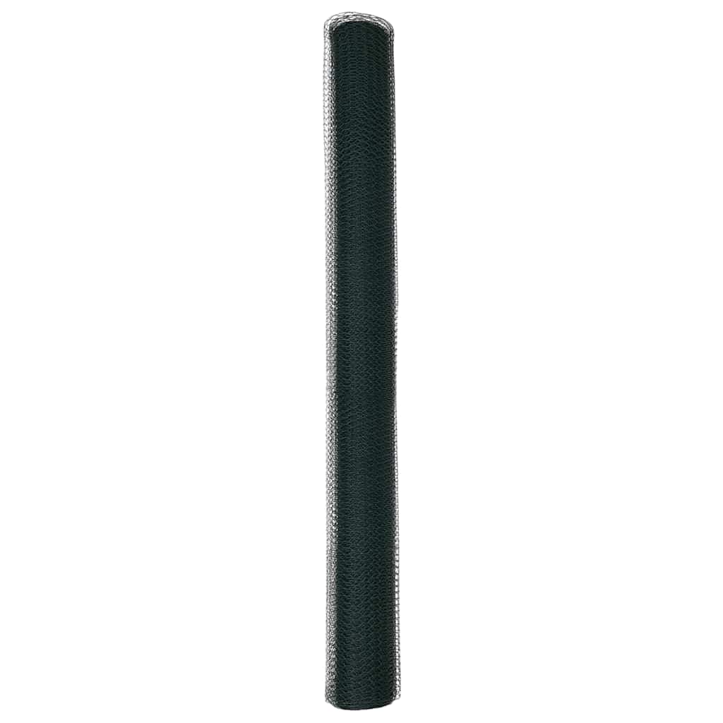 vidaXL Ogrodzenie heksagonalne Zielony 1,5 x 50 m PVC