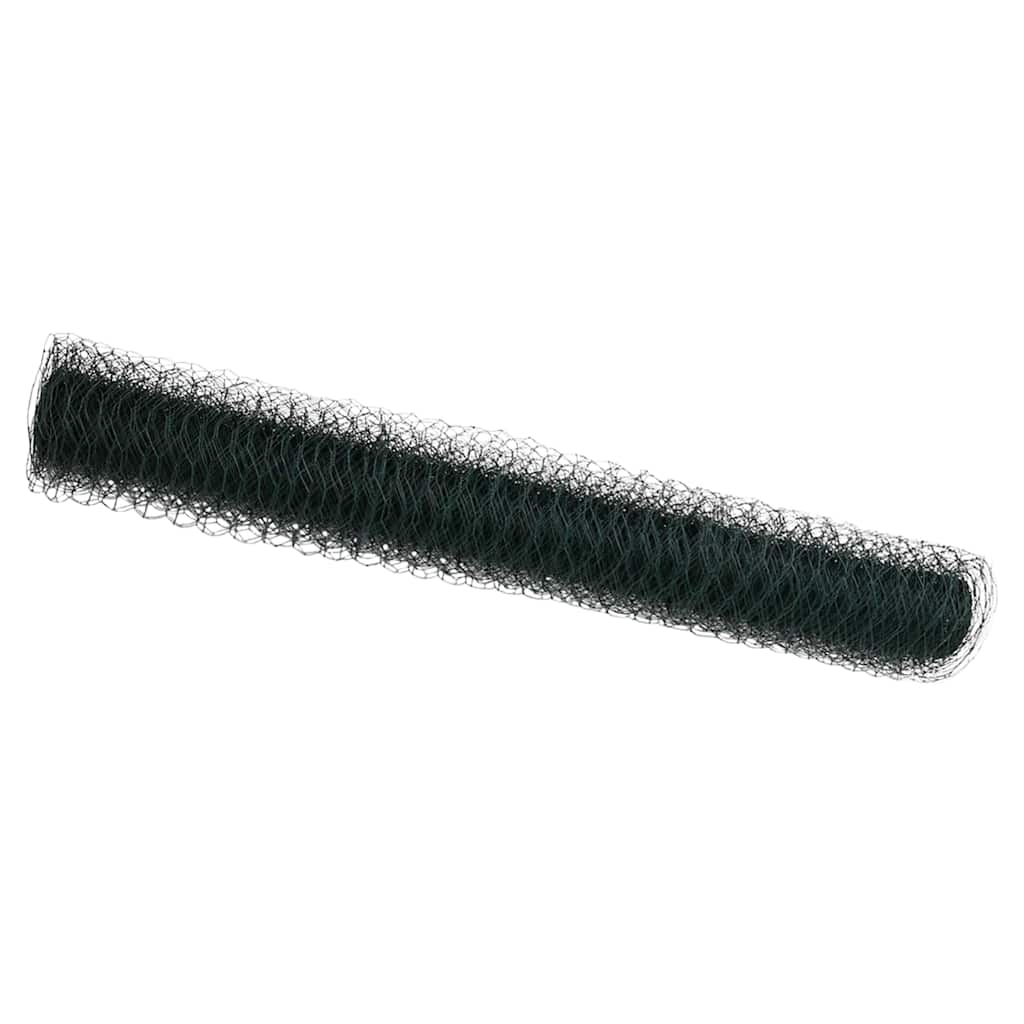 vidaXL Ogrodzenie heksagonalne Zielony 1,4 x 100 m PVC