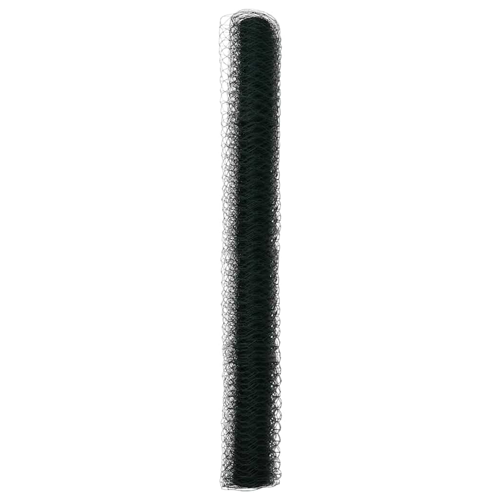vidaXL Ogrodzenie heksagonalne Zielony 1,6 x 100 m PVC