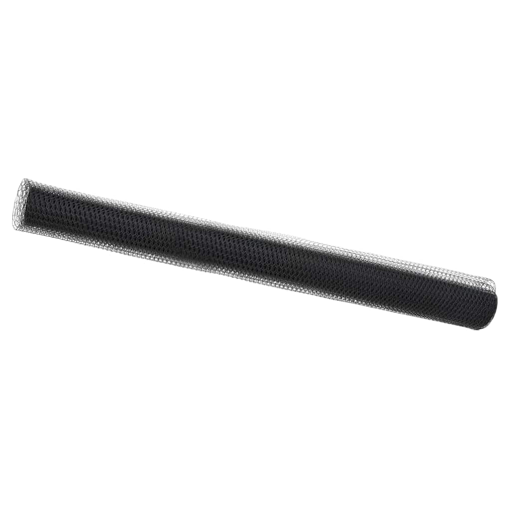 vidaXL Ogrodzenie heksagonalne Szary 1,5 x 10 m PVC