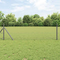 vidaXL Ogrodzenie heksagonalne Szary 0,8 x 25 m PVC