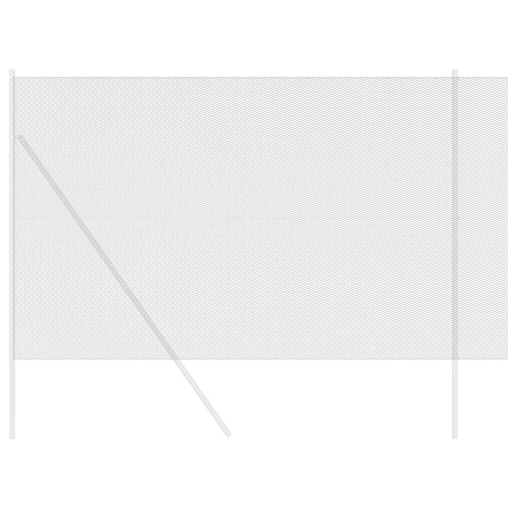 vidaXL Ogrodzenie heksagonalne Szary 1,6 x 50 m PVC